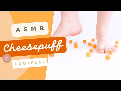 ASMR CheeseBall Part 2 ( FootPlay Crushing Sounds)