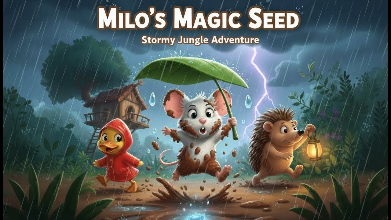 Milo’s Magic Seed | Stormy Jungle Adventure 🐭✨