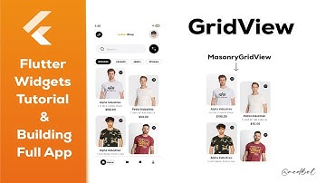 Flutter GridView Widget  - Flutter Widgets Tutorial & Building Full App - Tutorial for Beginners -