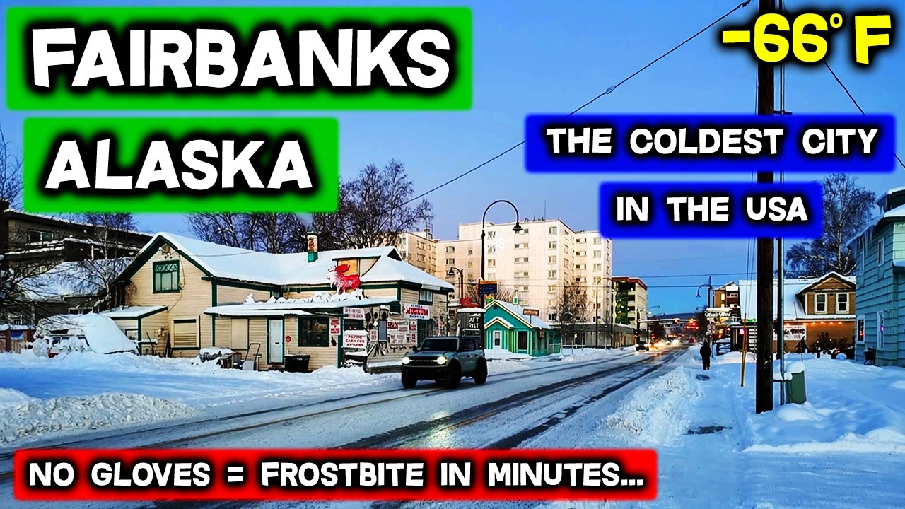 Life in America’s Coldest City (-66°F) | Fairbanks, Alaska