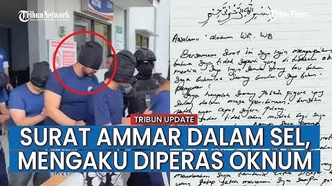 Ammar Zoni Kirim Surat Sebelum Dipindahkan ke Nusakambangan, Singgung Oknum Pemeras dan Kronologi