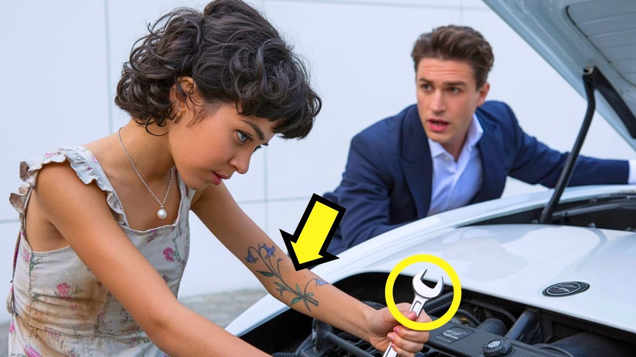 MENDIGA AYUDA A MILLONARIO CON SU CARRO DE LUJO… HASTA QUE ÉL RECONOCE SU TATUAJE…