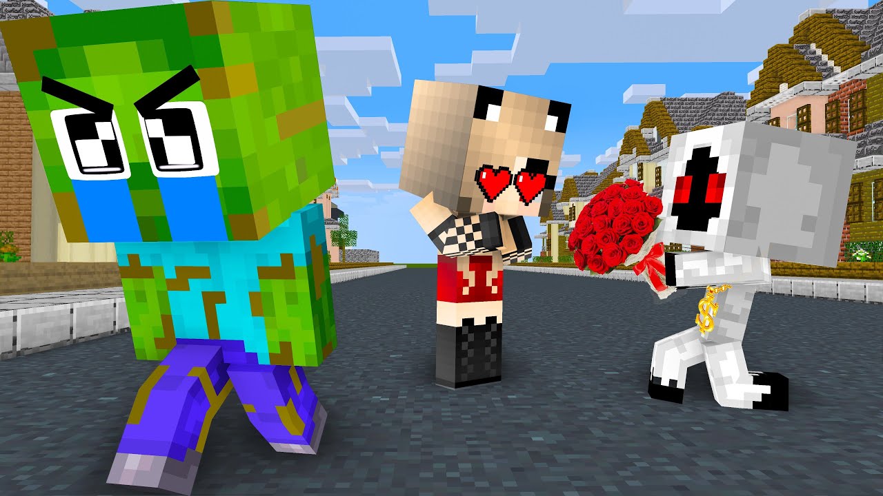 Zombie Boy and Zombie Girl’s Love Story Turns Tragic | Minecraft Animation