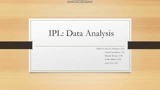 Building an IPL Team Using SQL | IIM BG | ITP | Group A8