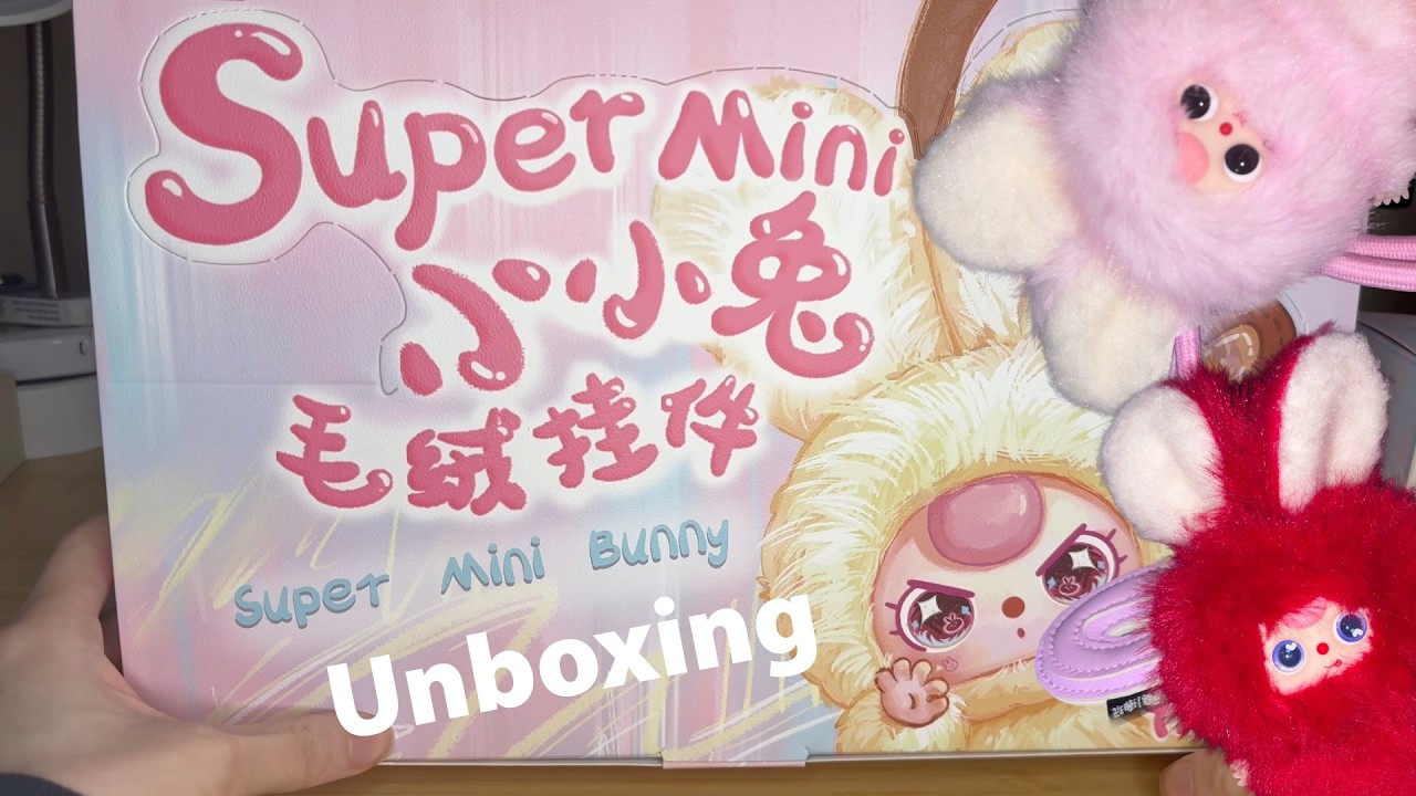 🐰 Распаковка плюшевого кролика Baby Three Super Mini Bunny в полном комплекте 🐰