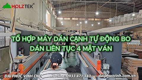 Tổ Hợp Máy Dán Cạnh Bo Góc Tự Động - Dán Liên Tục 4 Mặt Ván - Holztek - PRO-680M