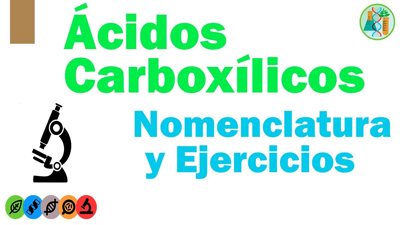 ÁCIDOS CARBOXÍLICOS: Nomenclatura y Ejercicios