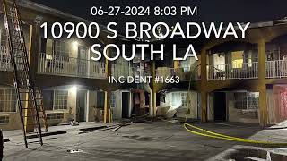 LAFD: Four Victims Rescued From Fast Moving South L.A. Motel Fire | June 27, 2024