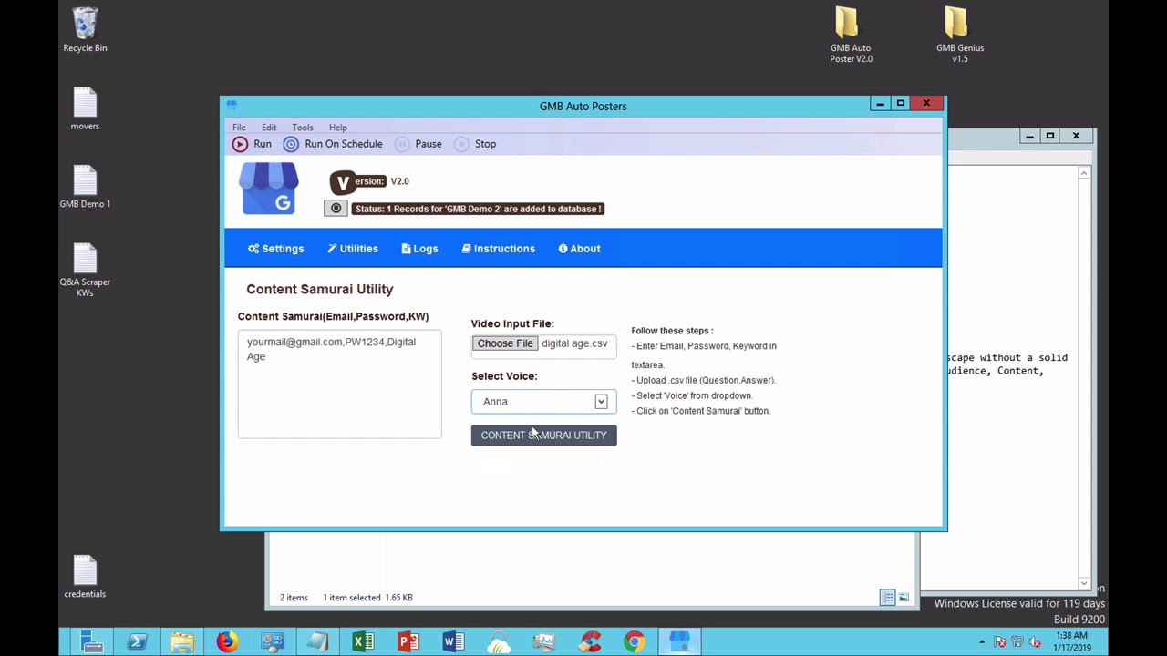 GMB Poster - Content Samurai Utility