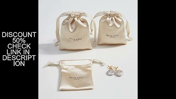 Luxury Earring Ring Personalised  Custom Fabric Silk Satin   Drawstring Dust Bag for Handbags