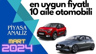 EN UYGUN FİYATLI 10 AİLE OTOMOBİLİ | MART 2024 by YAKIT CİMRİSİ 270 views 2 months ago 9 minutes, 2 seconds