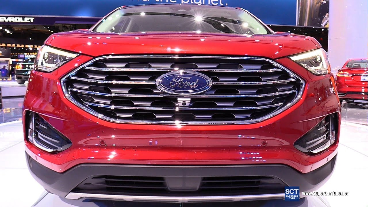 2019 Ford Edge Titanium Exterior And Interior Walkaround 2018 Detroit Auto Show