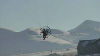 Powered Paraglider Escapes Death!!! Flat Top Paramotor Aircraft Hits Ground But Pilot Survives!!!!