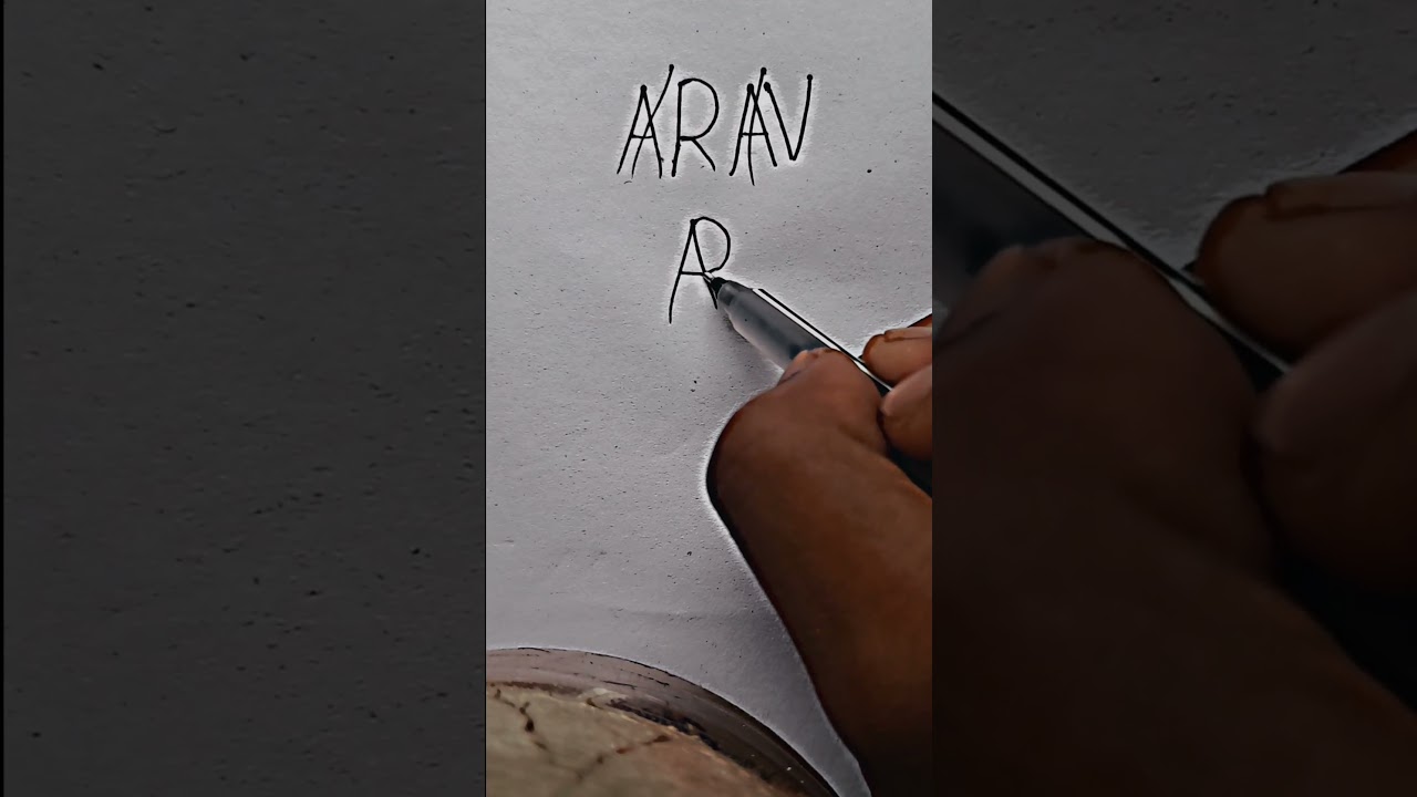 ARAV name create brand logo 