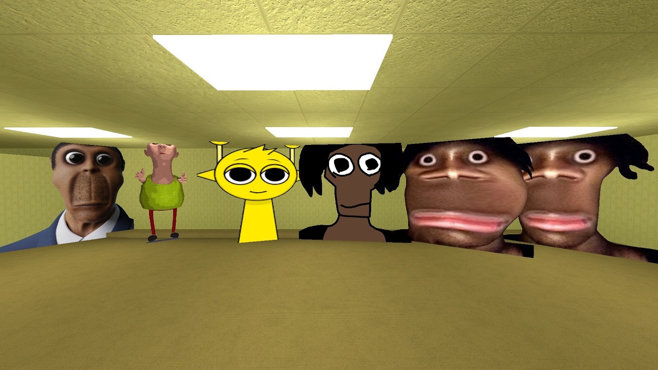 unlimited nextbots in backrooms in gmod #Gmod_#Nextbots_#Criminal_Gmod