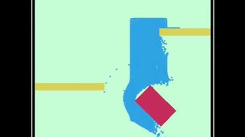 Particle based fluid viscoelastic fluid simulation