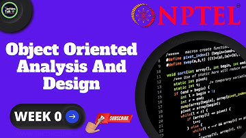 NPTEL Object Oriented Analysis And Design Week 0 Quiz Assignment Solution | July 2022- IIT Kharagpur