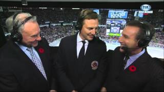 Sergei Fedorov in the booth