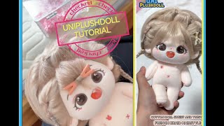 Uni Plush Doll Tutorial: Learn to create a sweet twisted French braid for your cotton doll. 🌸