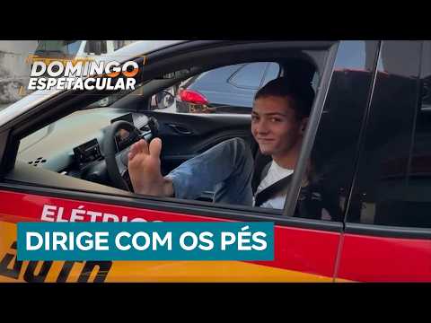 Young man born without arms earns his driver's license and inspires by showing that disability de...