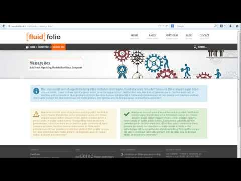 FluidFolio - Shortcode - Message Box