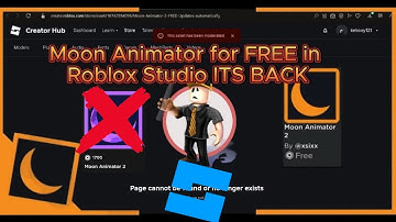 How to Get Moon Animator for FREE in Roblox Studio ITS BACK 2025