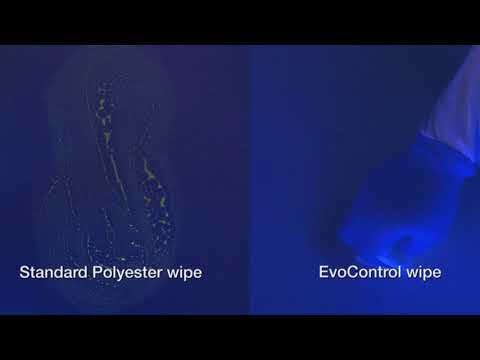 Vileda Professional® EvoControl™ Microfiber Cleanroom Wipe- Patricle Removal