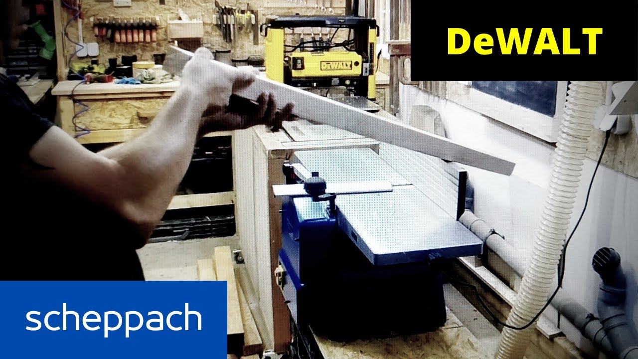 Struganie drewna maszynami dla hobbystów - Scheppach HMS 1070 + DeWALT DW 733
