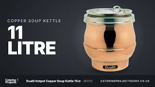 Dualit Hotpot Copper Soup Kettle 11Ltr JK032 Cauldron Design Catering Projects Shop
