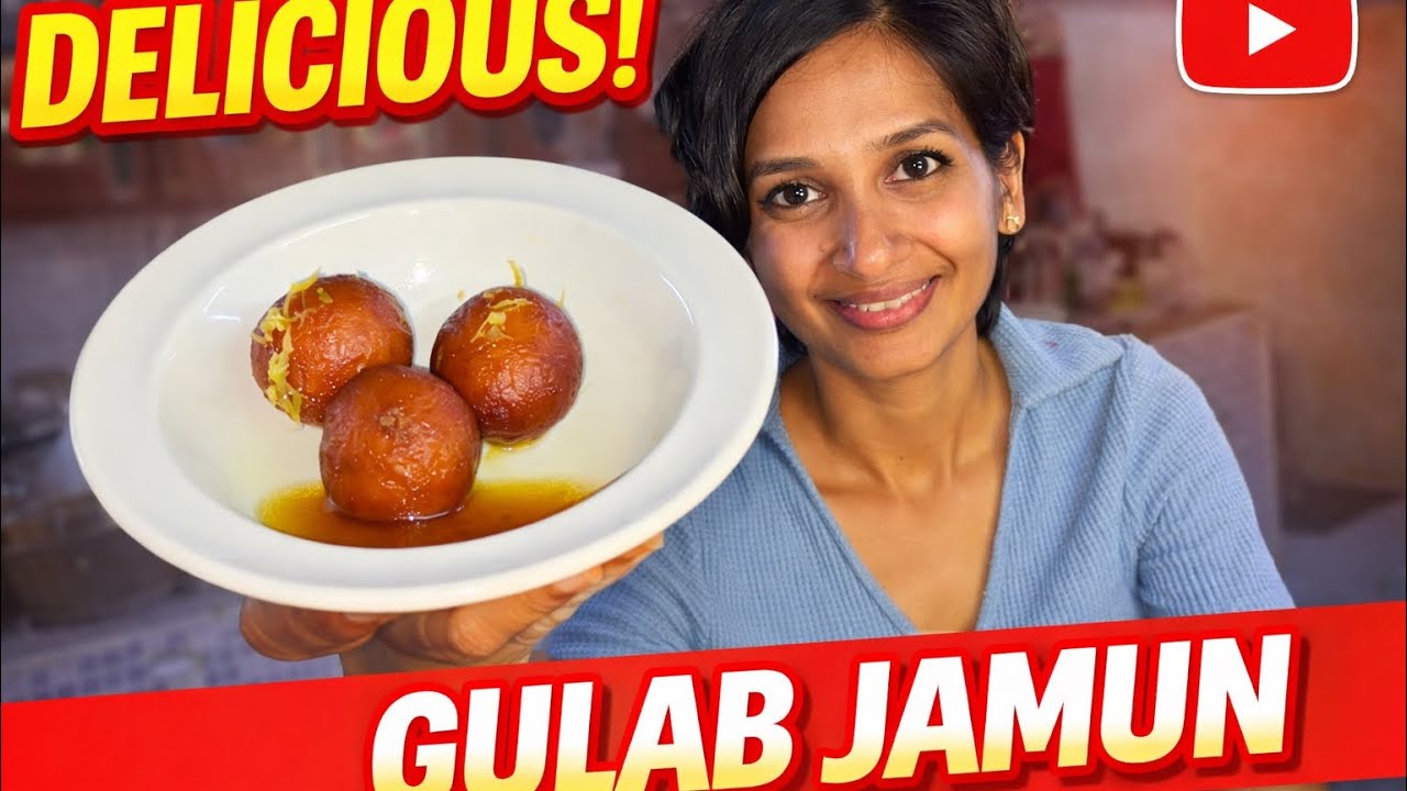 GULAB JAMUN RECIPE | SOFT JUICY DESSERT #sweet #juicy #dessert #vlog #fyp 
