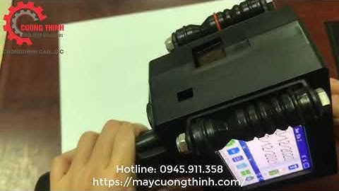 Hướng dẫn sử dụng máy in phun date cầm tay MX3S