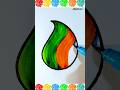 Satisfying colouring💚🧡 #colormixingmagic #drawing #creativeartemoji #trending #satisfying #painting