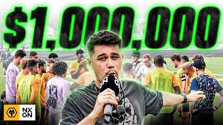 AMATEUR FOOTBALLERS play for WOLVES in this $1,000,000 SOCCER TOURNAMENT