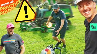 WARNING Hazardous Conditions on the Disc Golf Course! | Jones Gold Front 9 | Mic'd Up Practice Round