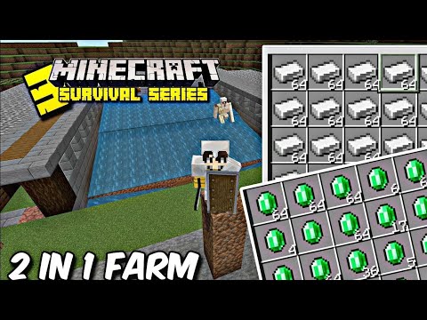 I Made 2 In 1 Farm In Minecraft Pe Survival Series Part 3 - YouTube