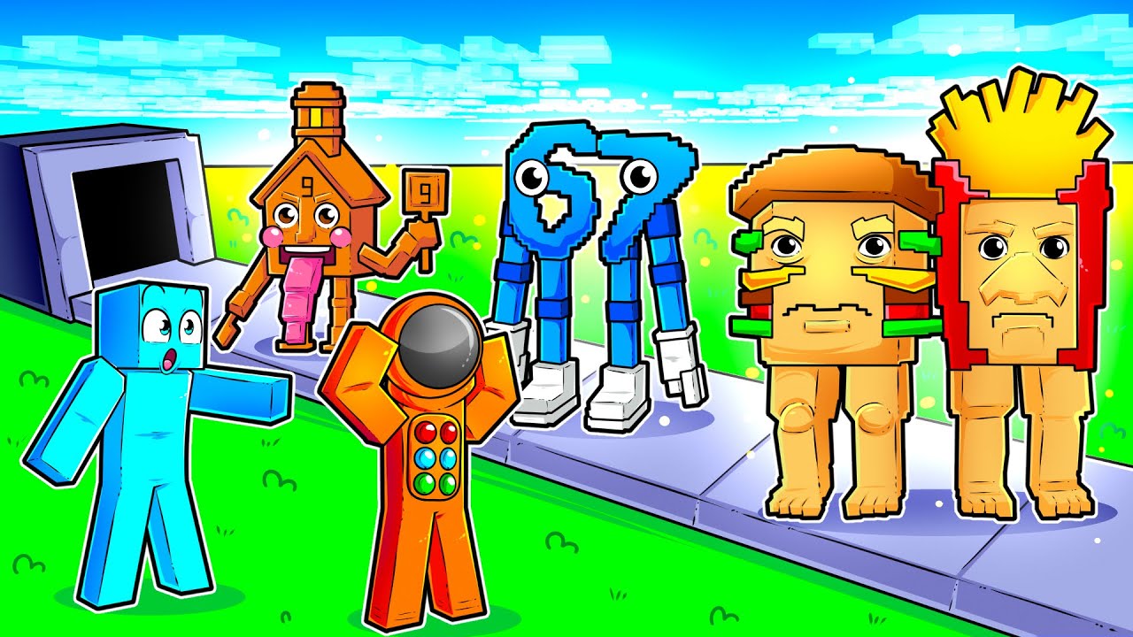 Я построил самую большую фабрику Brainrot в Minecraft!