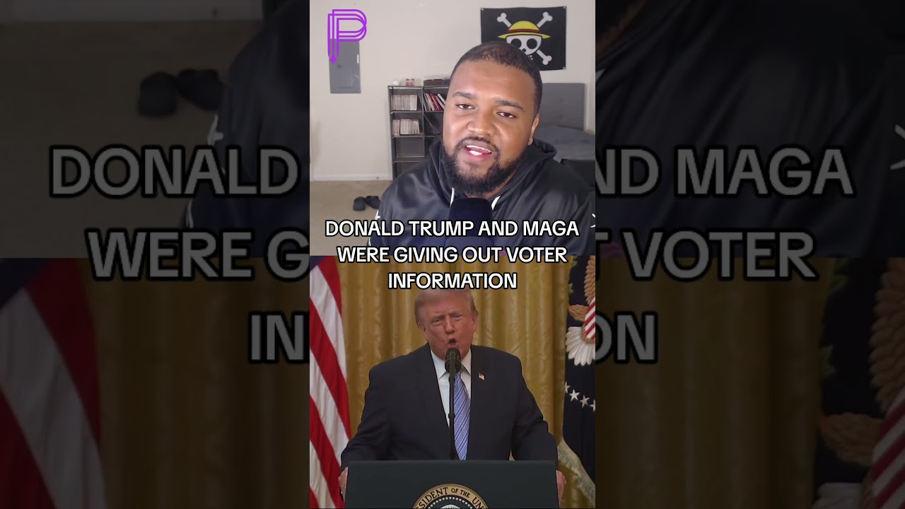 DONALD TRUMP AND MAGA WERE GIVING OUT VOTER INFORMATION #democrats #donaldtrump #americanpolitics