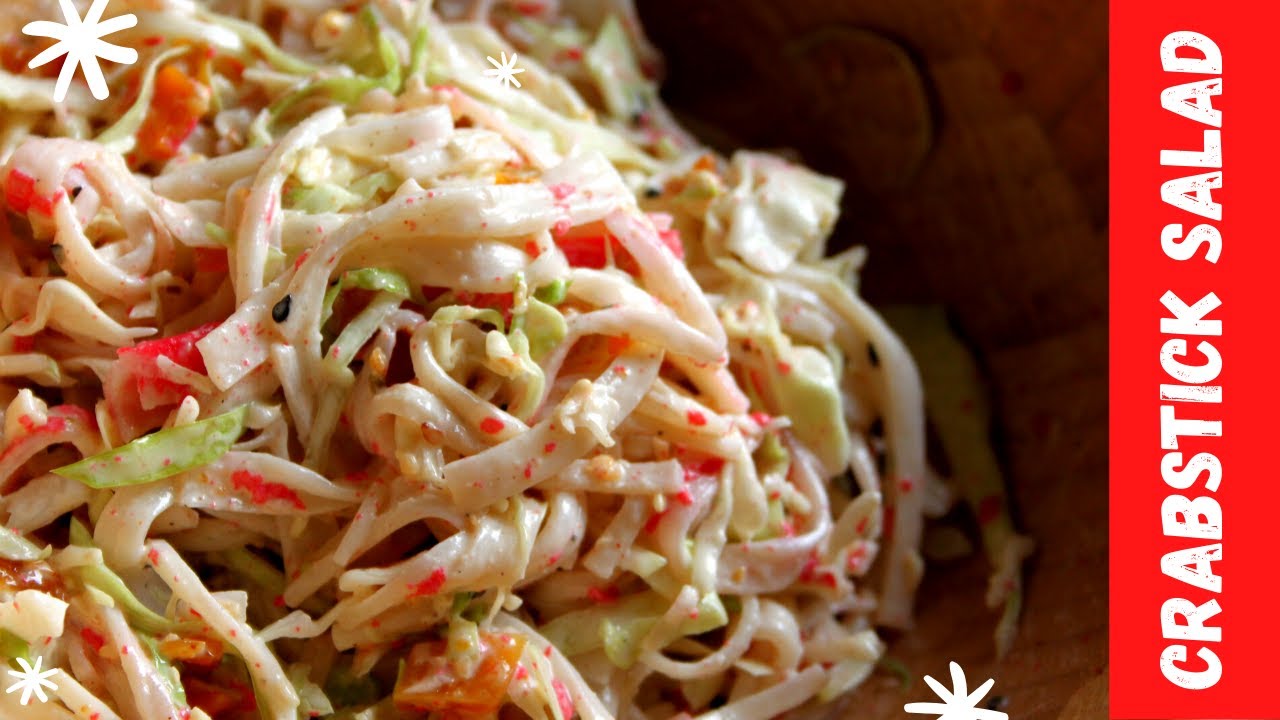 Crab Meat Salad Japanese Asian style YouTube