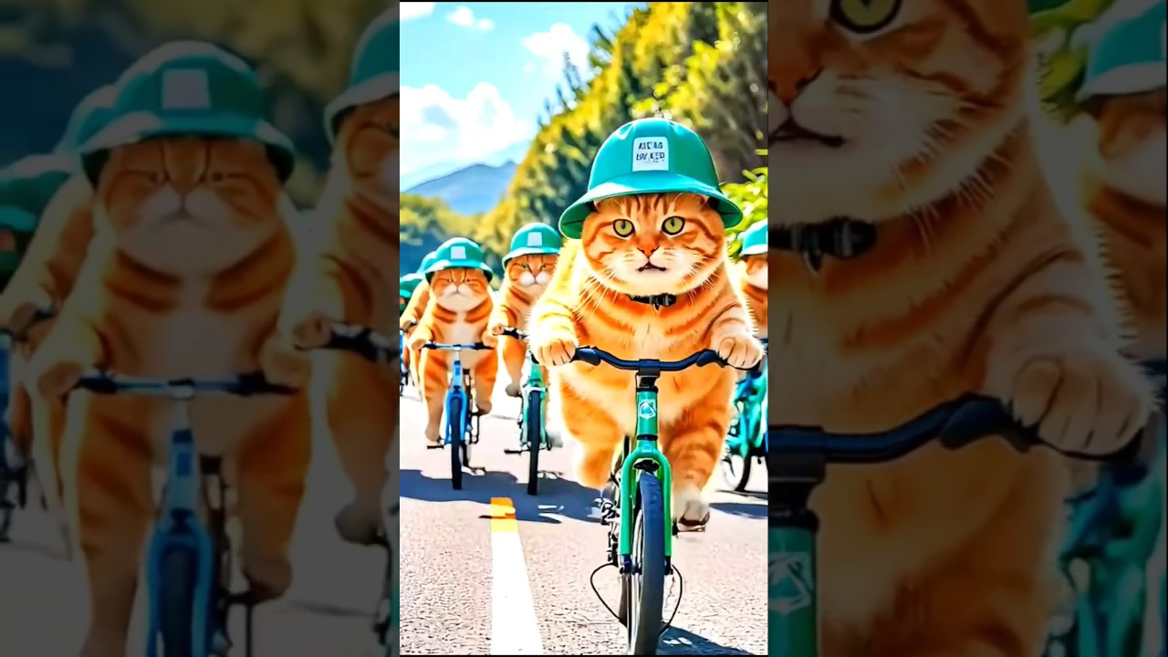 Cycling Cats Squad |😂🌹 
