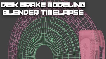 Modeling a sports car disk brake - Blender Timelapse
