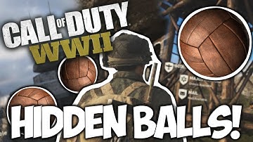 CALL OF DUTY WWII: Find the HIDDEN BALLS in Headquarters EASILY!!