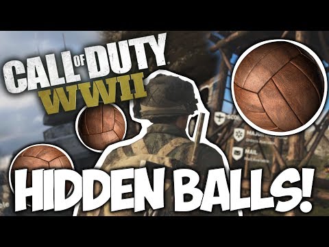 CALL OF DUTY WWII: Find the HIDDEN BALLS in Headquarters EASILY!!