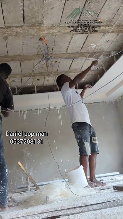 P O P Ceiling Designs In Ghana p.o.p ceiling designs building in Ghana 🇬🇭 - YouTube