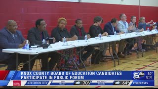 Knox County Board of Education candidates participate in public forum