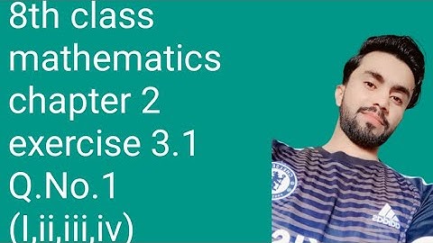 class 8th exercise 3.1 Q.No.1(I,ii,iii,iv) class math exercise  unit 3. real numbers Number system