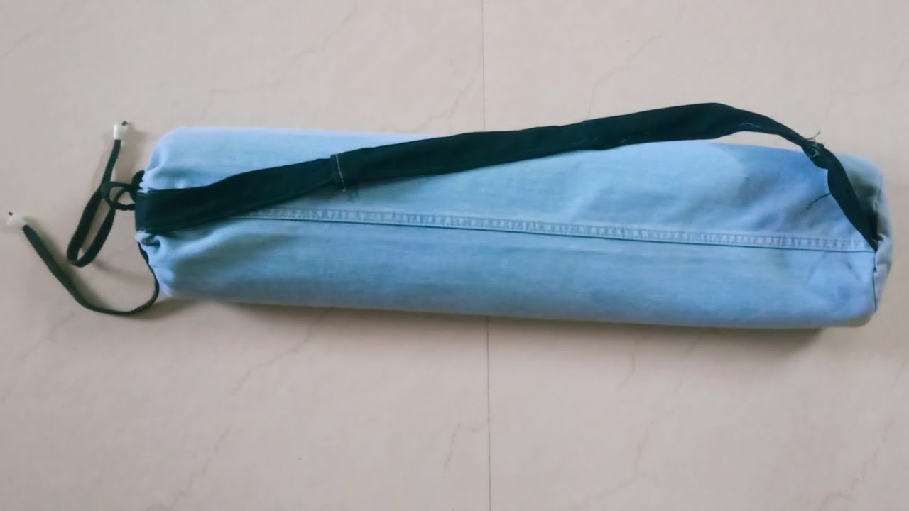 How to make best use of old jeans? Turn them in to Yoga mat cover.DIY