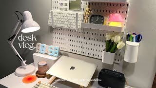 Extreme aesthetic desk makeover 2023 (w/ shopee links) pinterest inspired, cozy set up + new keebs