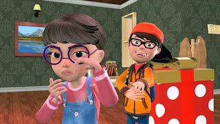 Scary Teacher 3D -   Best troll Nick and Tani suprise box|Buzz Family funny animation