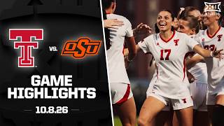 Texas Tech vs. Oklahoma State Highlights (10.8.26) | 2026 Big 12 Women's Soccer