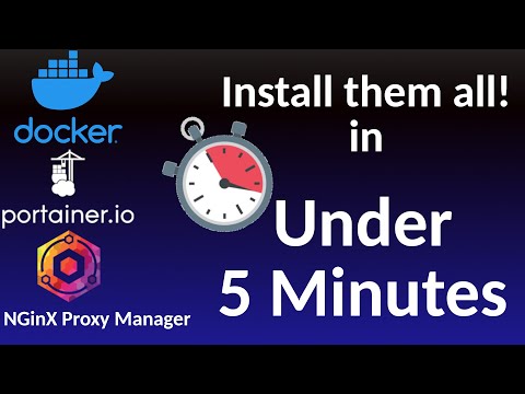 Install Docker-CE, Docker-Compose, NGinX Proxy Manager, & Portainer in under 5 minutes w/ 1 script.